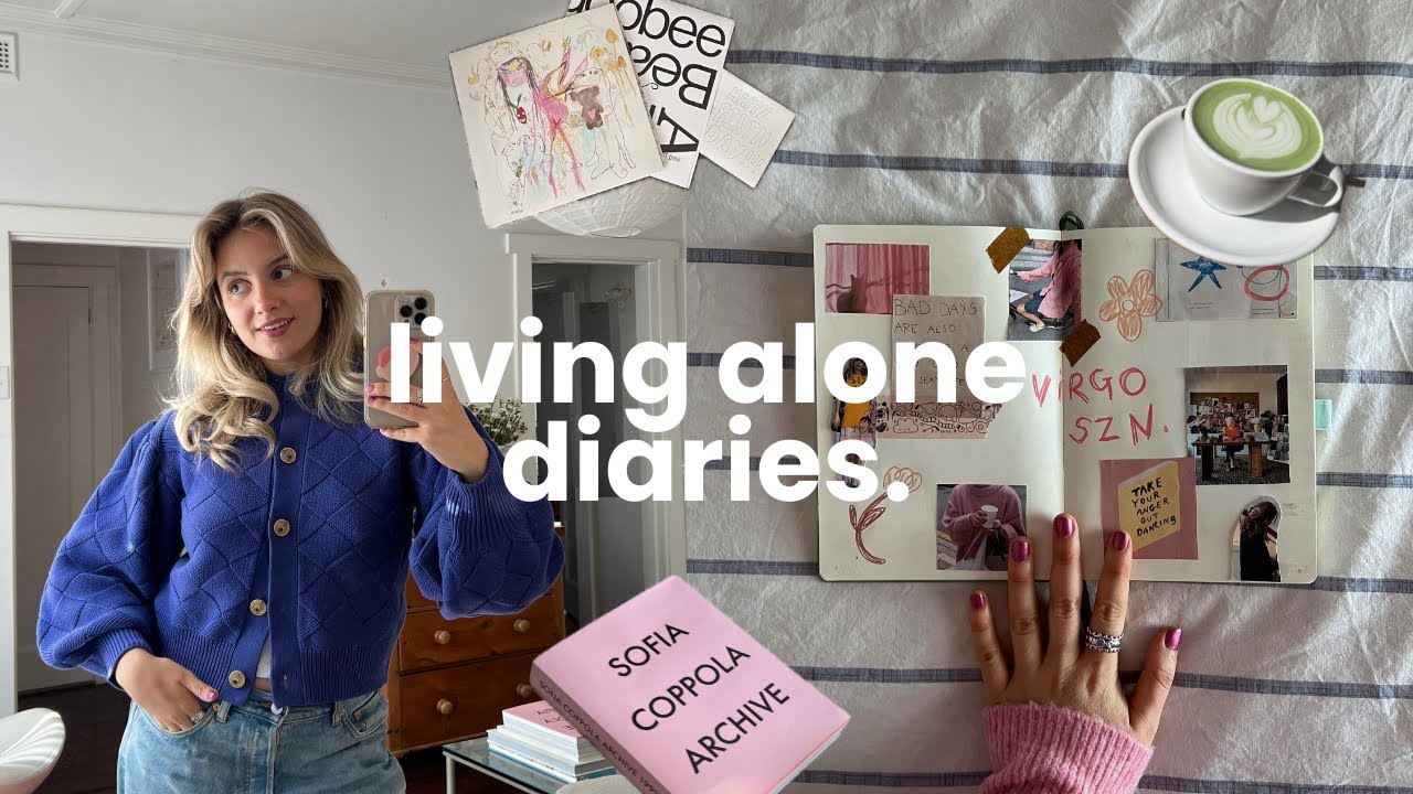 living alone diaries ☕️ | living room makeover, journaling & being alone.