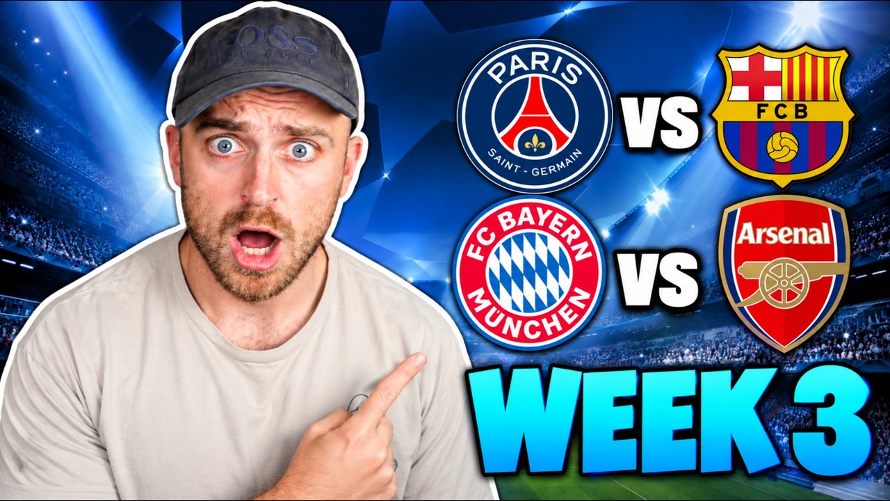 CHAMPIONS LEAGUE WEEK 3 PREDICTIONS & TIPS!