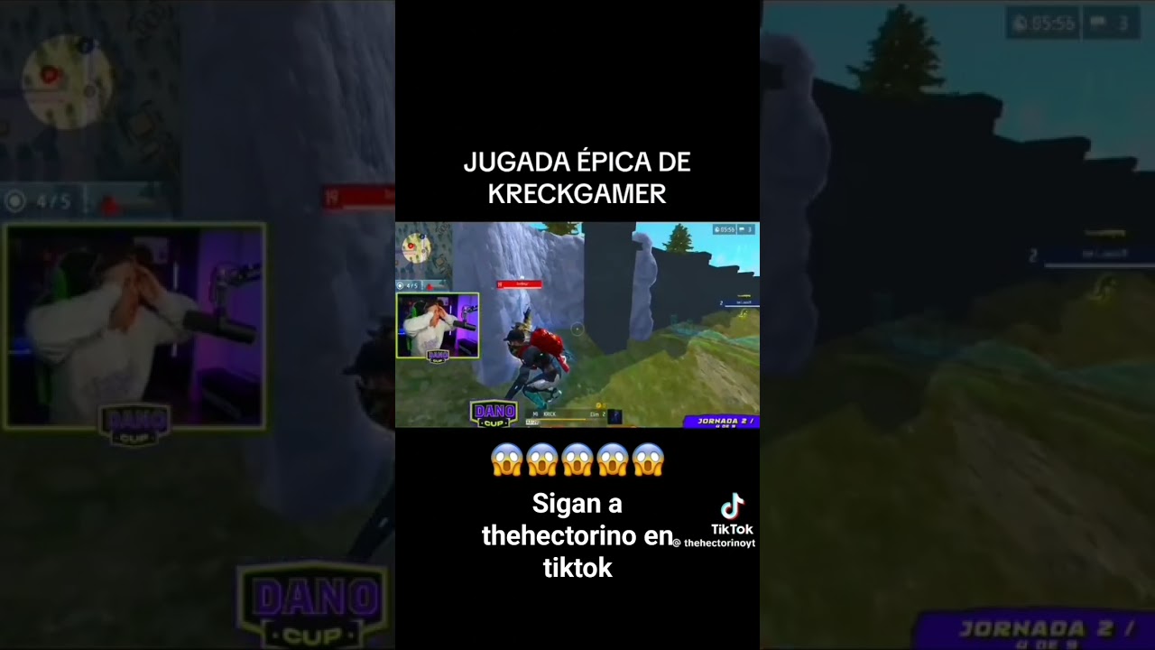 &Eacute;pica jugada de kreckgamer en la Dano Cup #danocup #freefire #shorts #thehectorino