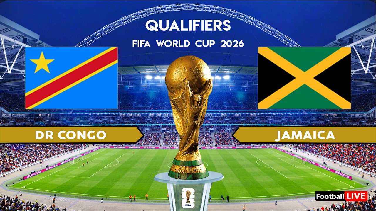 DR CONGO vs JAMAICA - FIFA World Cup 2026 Qualifiers | Full Match All Goals | Simulation PES