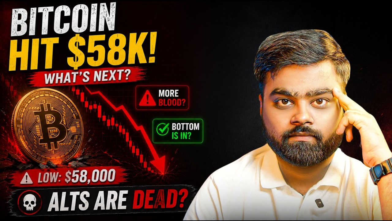 Bitcoin Crashes to $58K! Is This the Bottom or Will It Crash Even More?