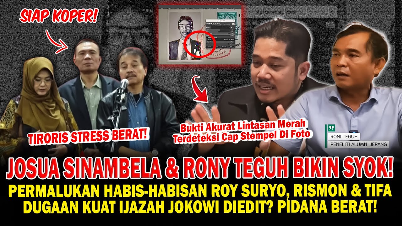 Bukan Main Josua Sinambela & Rony Teguh Permalukan Roy Suryo, Rismon & Tifa Sampai Syok!
