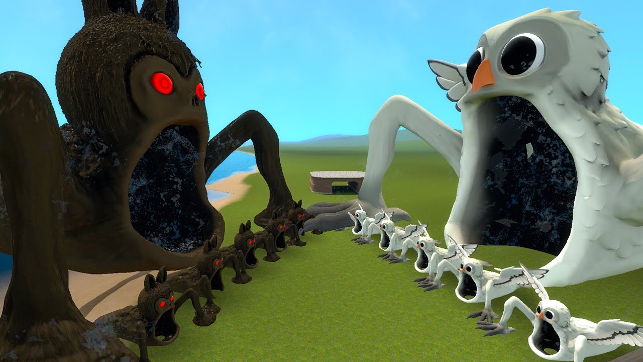 NEW CURSED LABUBU SEA EATER VS OWL SEA EATER FROM ROBLOX 99 NIGHTS IN THE FOREST In Garry's Mod!