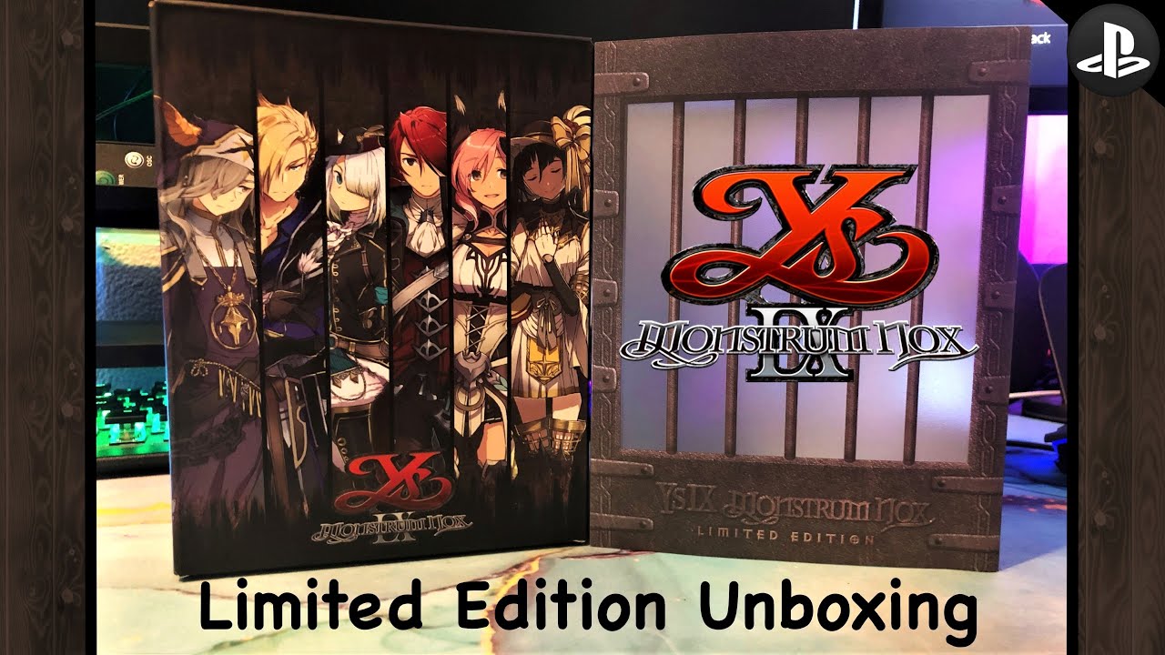 Ys IX: Monstrum Nox Limited Edition Unboxing (PS4)