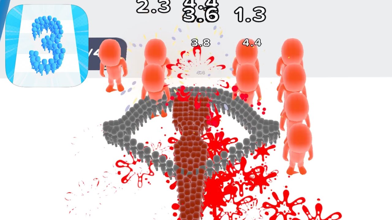 Crowd Number 3D - All Levels Gameplay Android, iOS