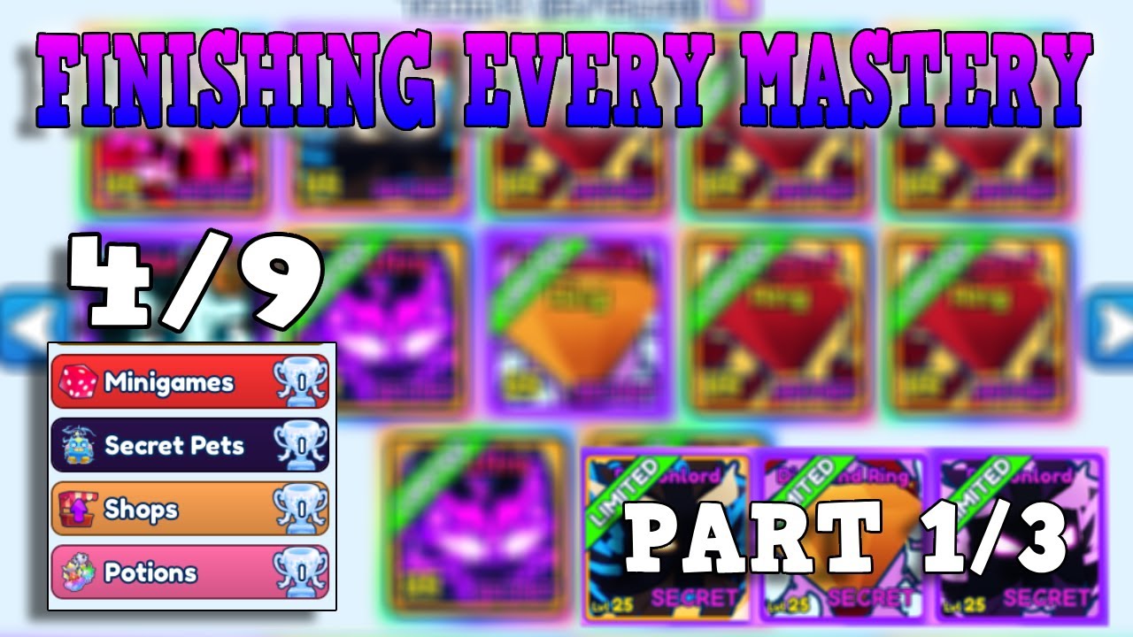 Completing EVERY New Mastery (PT. 1/3) | BGSI