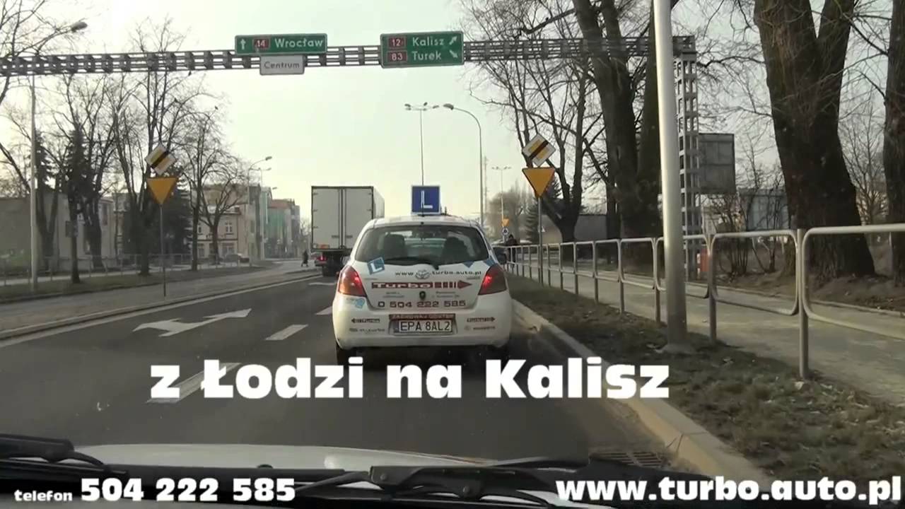 06 SIERADZ Rondo Łodź   Kalisz   nauka jazdy,prawo jazdy WORD Sieradz z SK TURBO