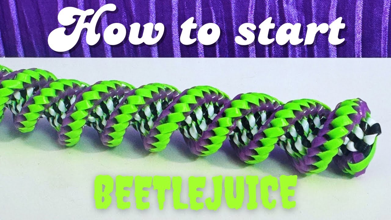Как завести брелок-шнурок Beetlejuice Zebra ✿ Жуткие стежки