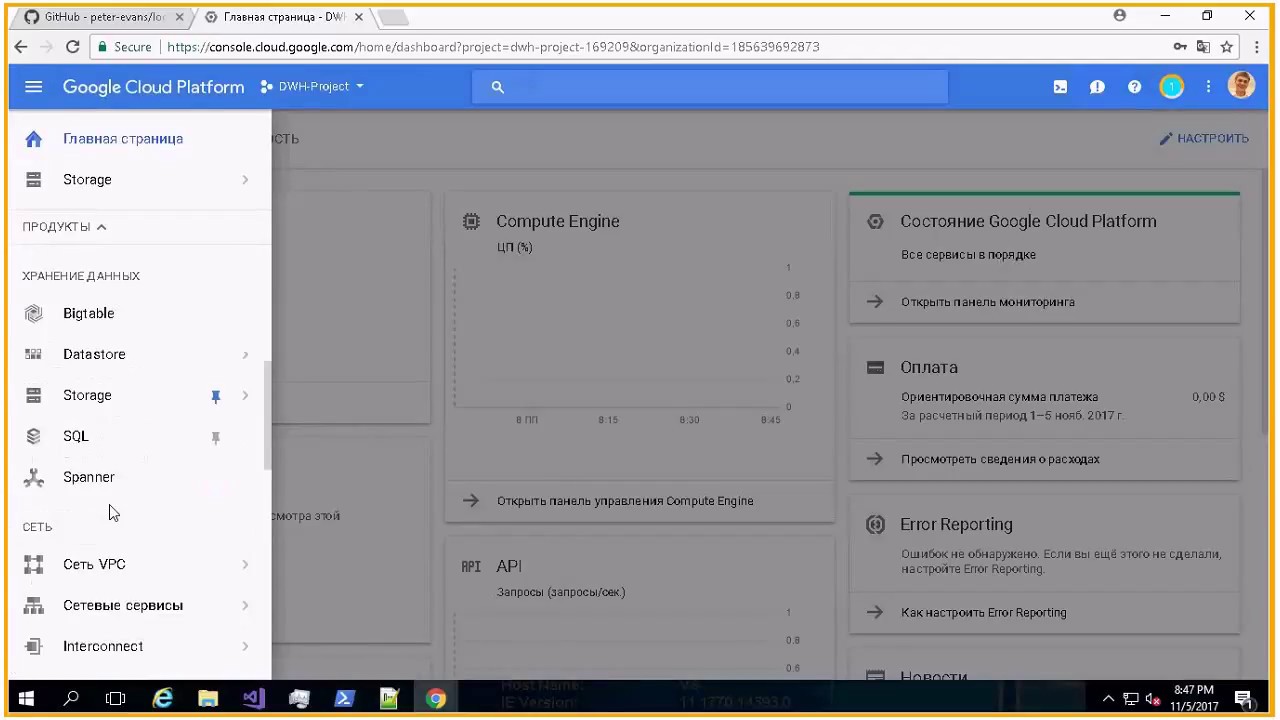 Виртуальные машины Google Cloud Platform. Развертывание Windows и Linux серверов