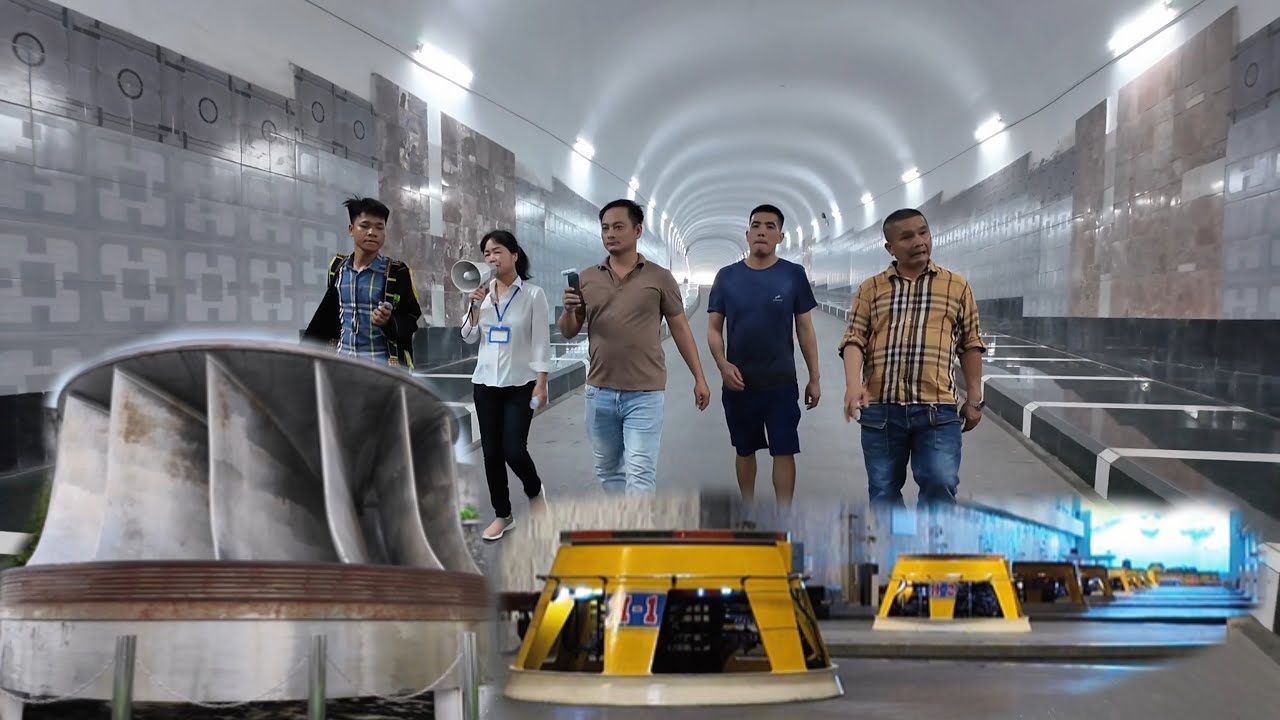 TOÀN CẢNH BÊN TRONG TỔ MÁY THUỶ ĐIỆN HOÀ BÌNH HOẠT ĐỘNG NGẦM DƯỚI LÒNG NÚI