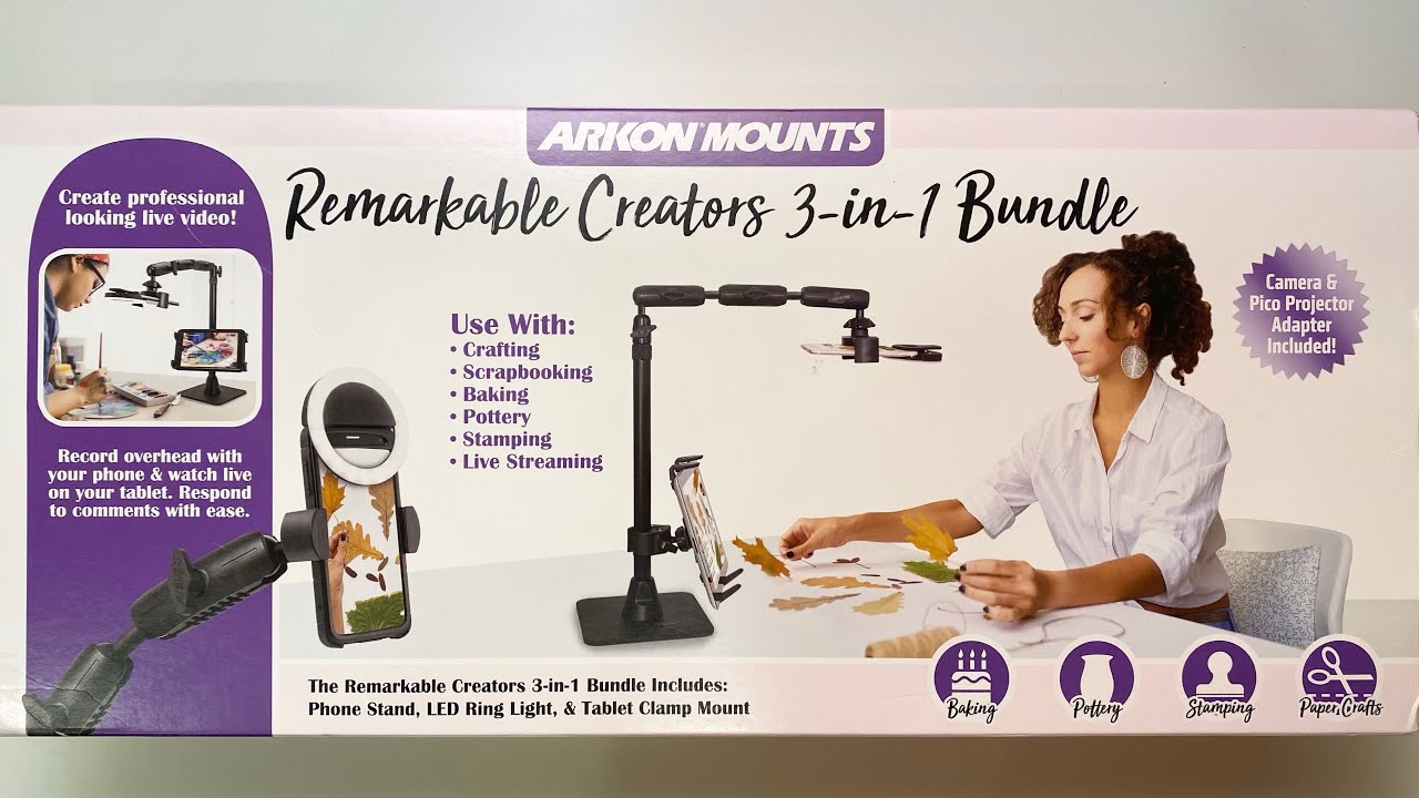 Arkon Mounts Remarkable Creators 3-in-1 UNBOXING 🥳😍  افضل ترايبود للموبايل و الايباد