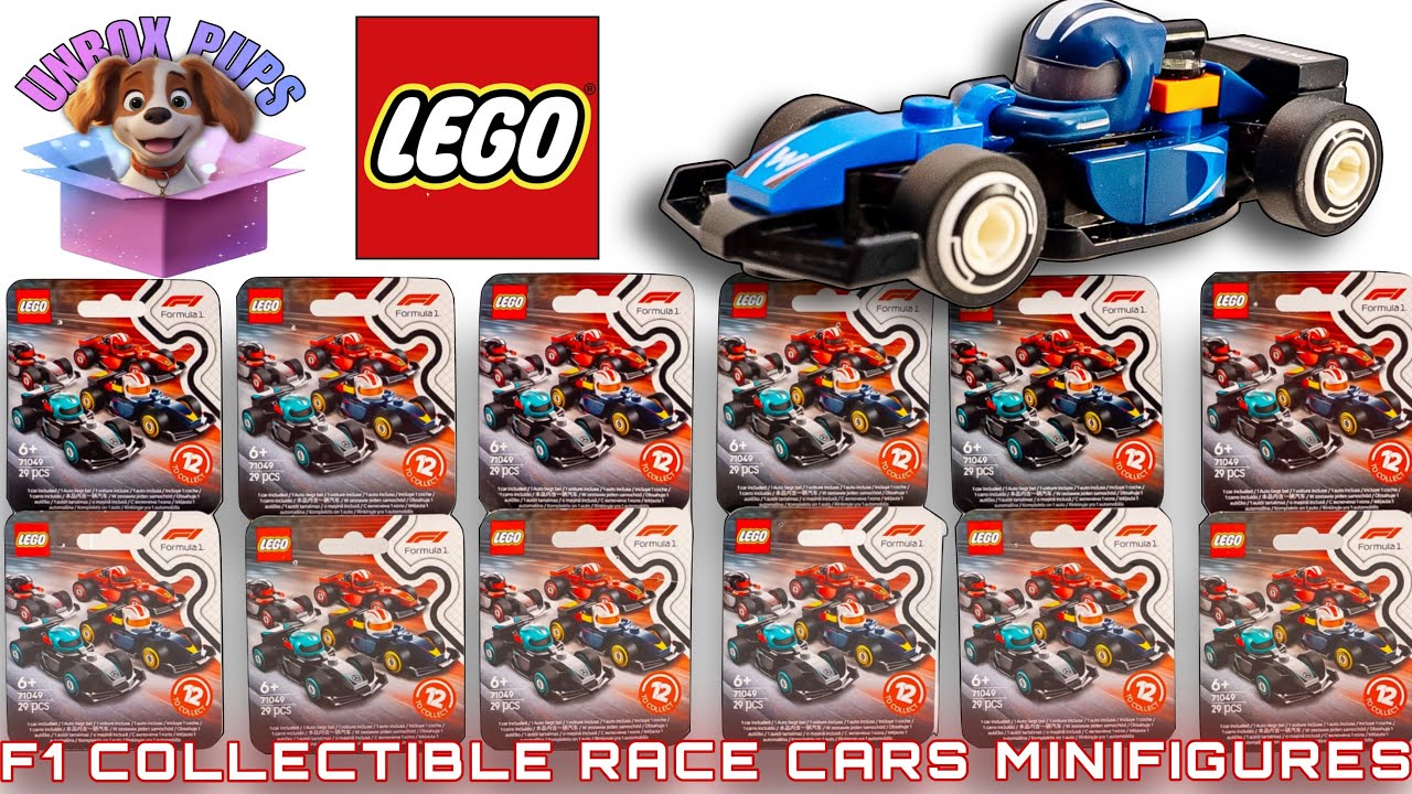 New Lego F1 Mini Race Car Collectibles ASMR Toy Unboxing Complete Set 71049