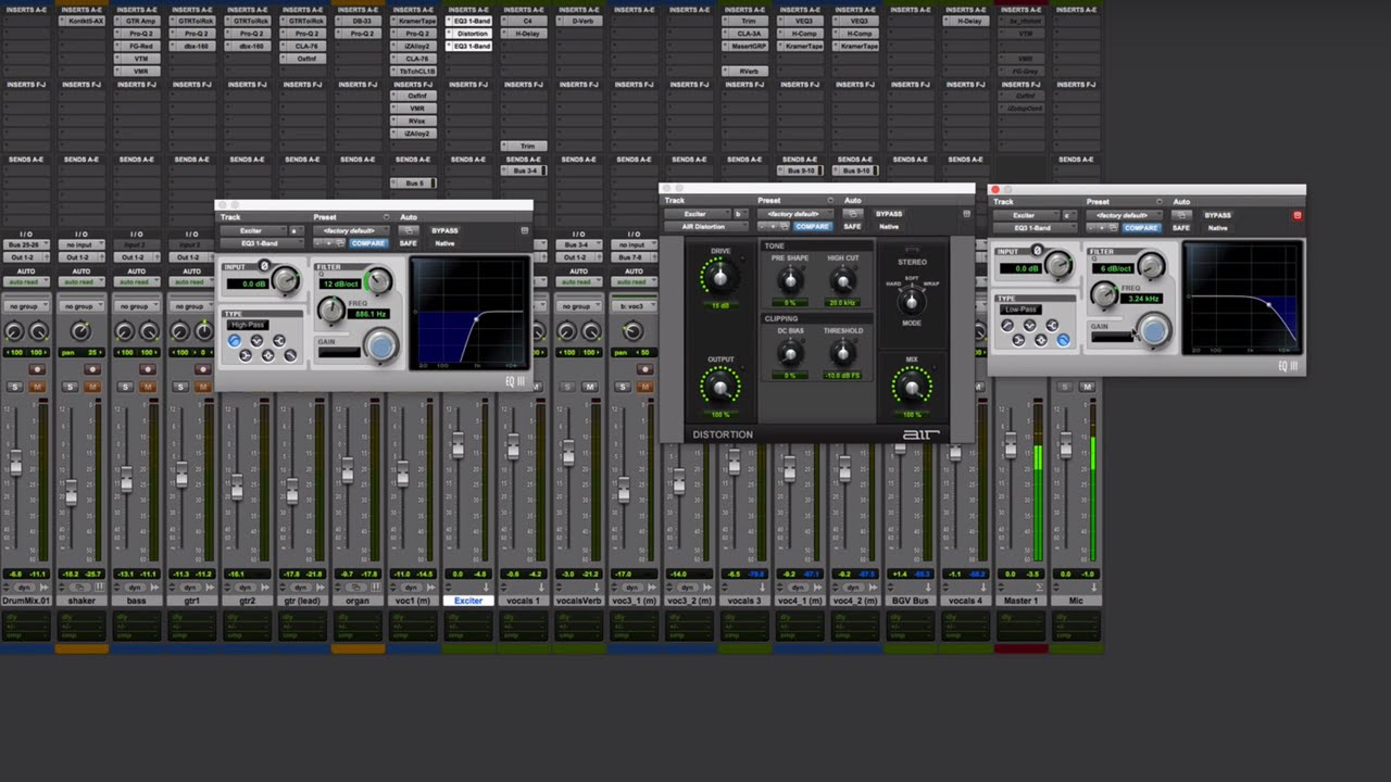 How to Create Your Own Vocal Exciter with Stock Plugins