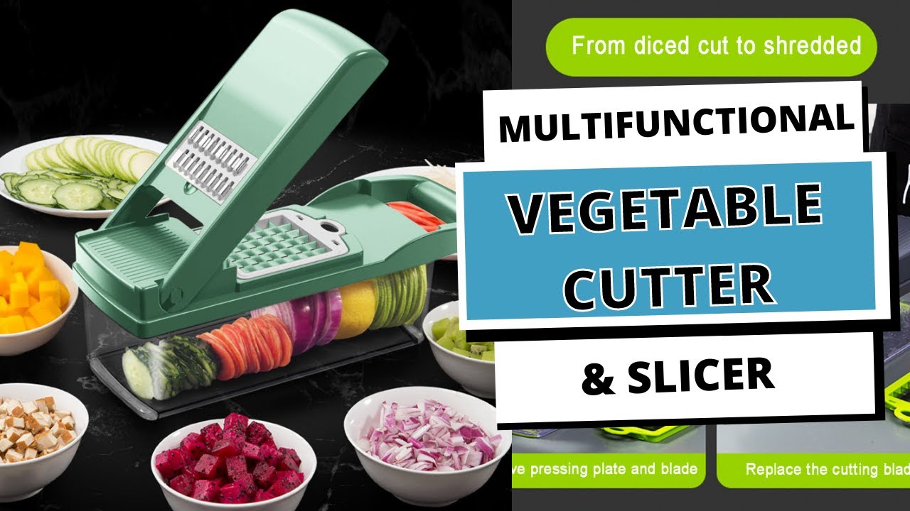 Multifunctional Vegetable Cutter With Drain Basket [ Best Vegetable Chopper ]