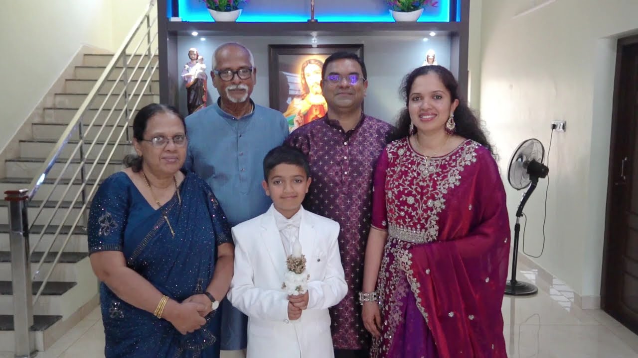 Michael Pereira First Holy Communion St Ignatius Church Puthenthope