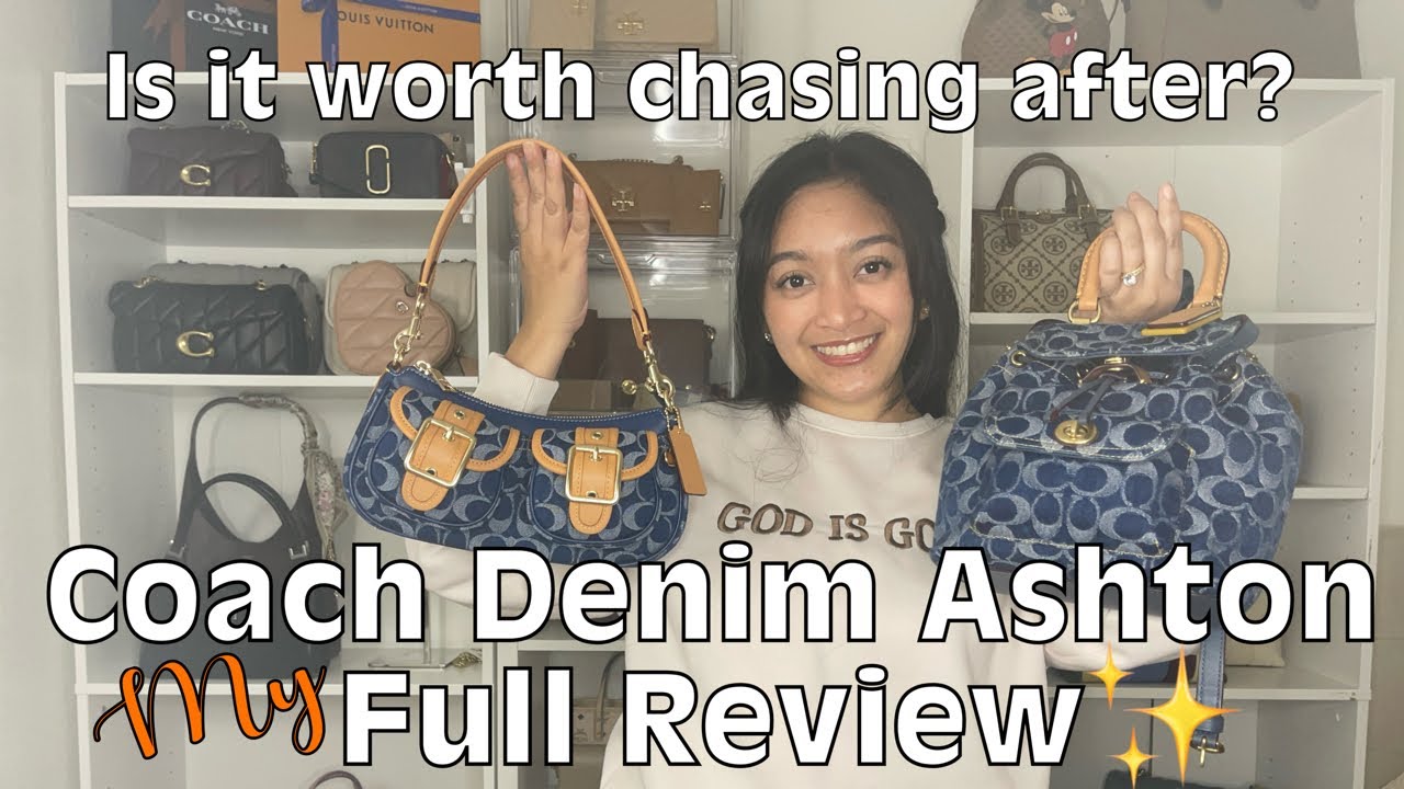 Coach Denim Ashton Review | Is it worth it? | Coach Outlet Denim vs Coach Retail Denim