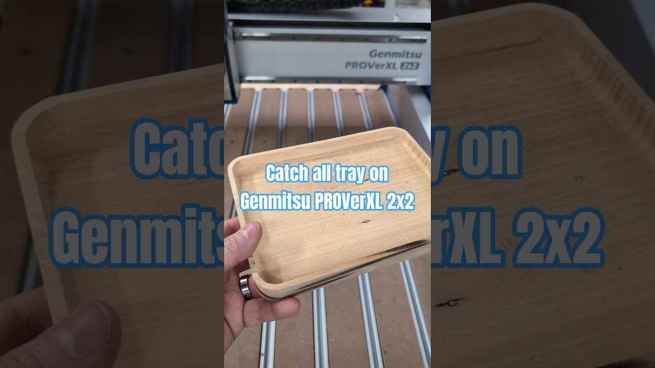 Поддон для мелочей Spalted Magnolia, изготовленный на станке с ЧПУ Genmitsu PROVerXL 2x2.
