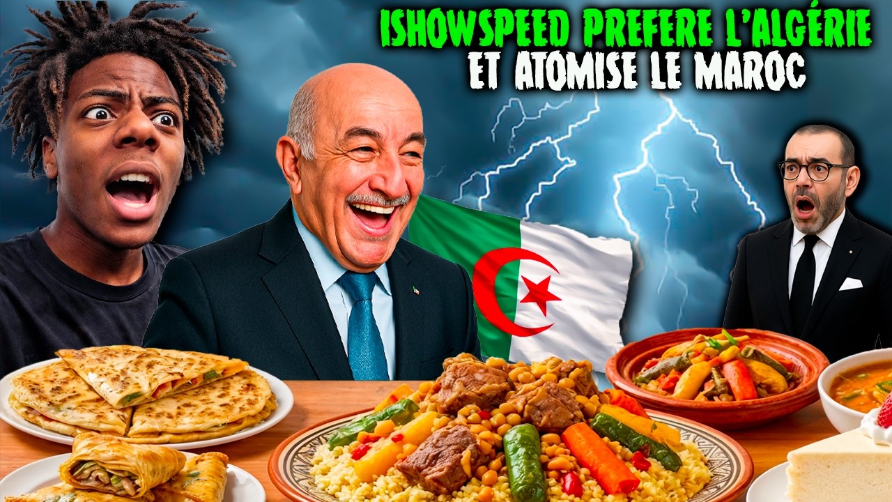 Ishowspeed préfère l'Algérie et atomise le Maroc. Retour sur son voyage en Afrique #tebboune #alger