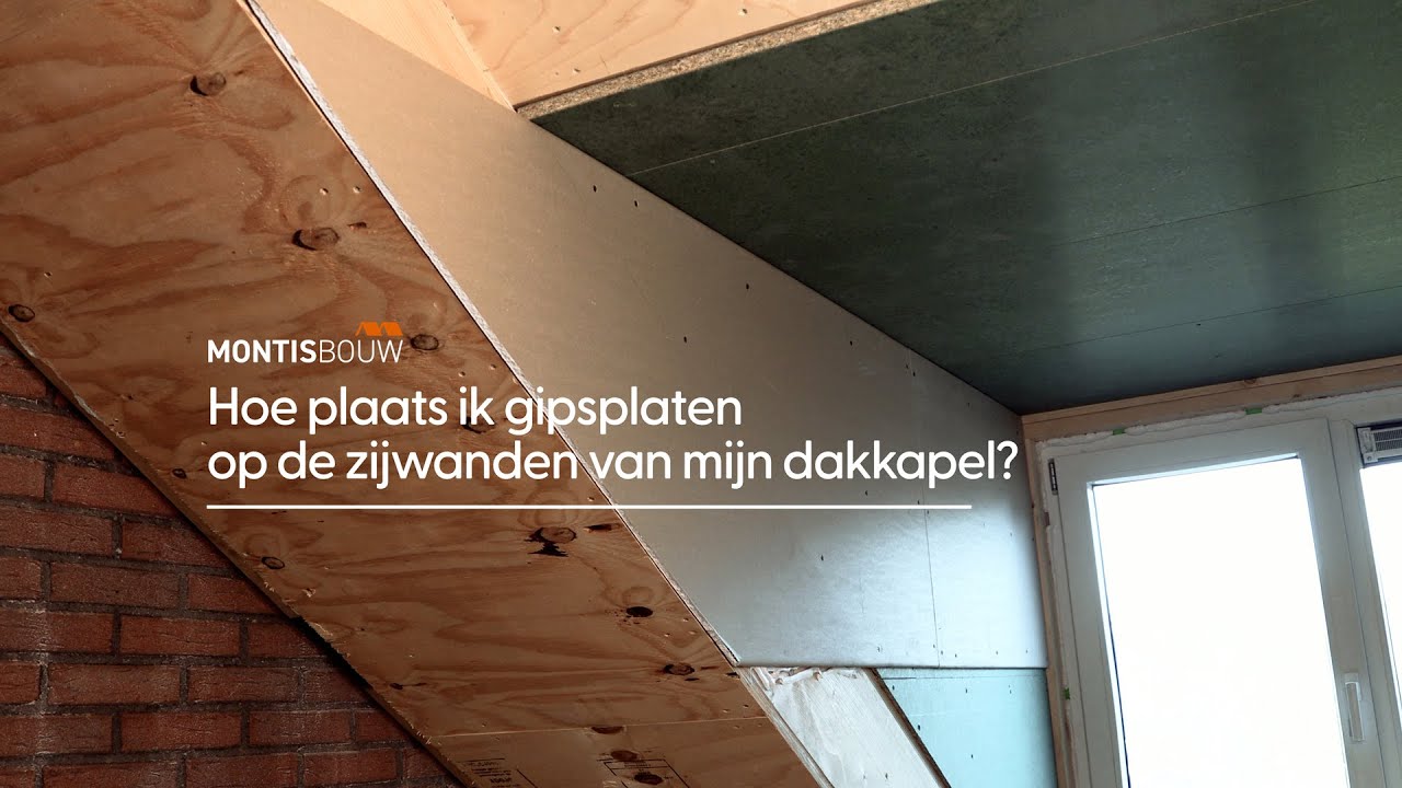 Hoe plaats ik gipsplaten op de zijwanden van mijn dakkapel?