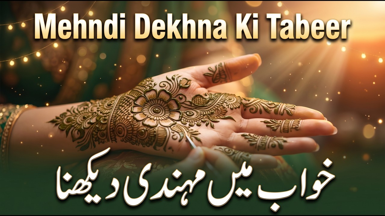 Khwab Mein Mehndi Dekhna Ki Tabeer | خواب میں مہندی دیکھنا | Henna In Dream Meaning | Mufti Saeed