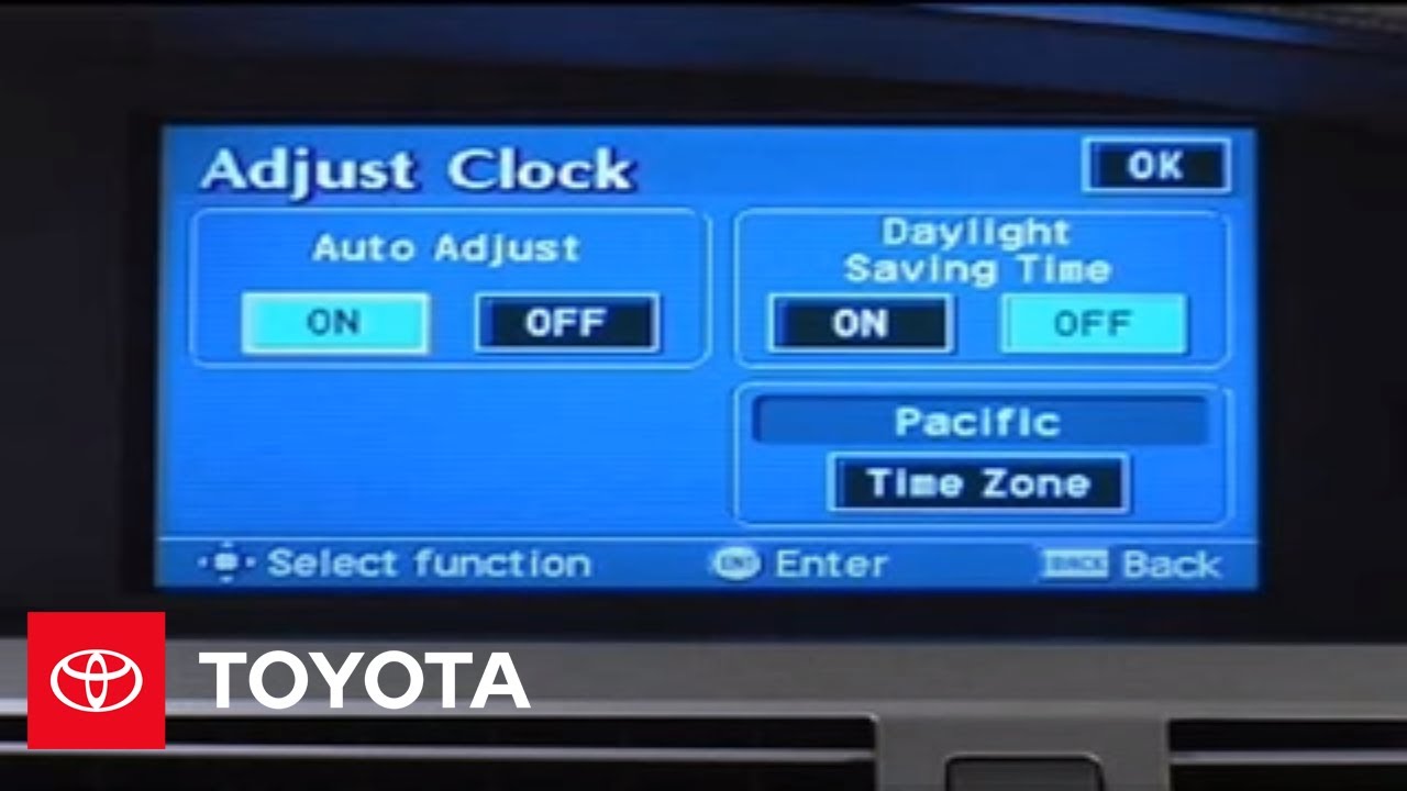 2005 - 2007 Avalon How-To: Clock | Toyota