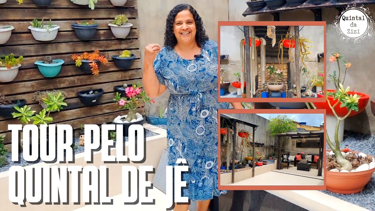 TOUR PELO QUINTAL DE JEILSA | Suculentas, Rosas do Deserto e Cactos lindos | Plantas de Sol pleno