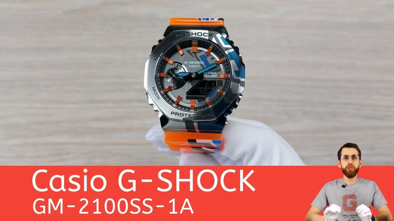 Acero y grafiti en un G-SHOCK / Casio GM-2100SS-1A
