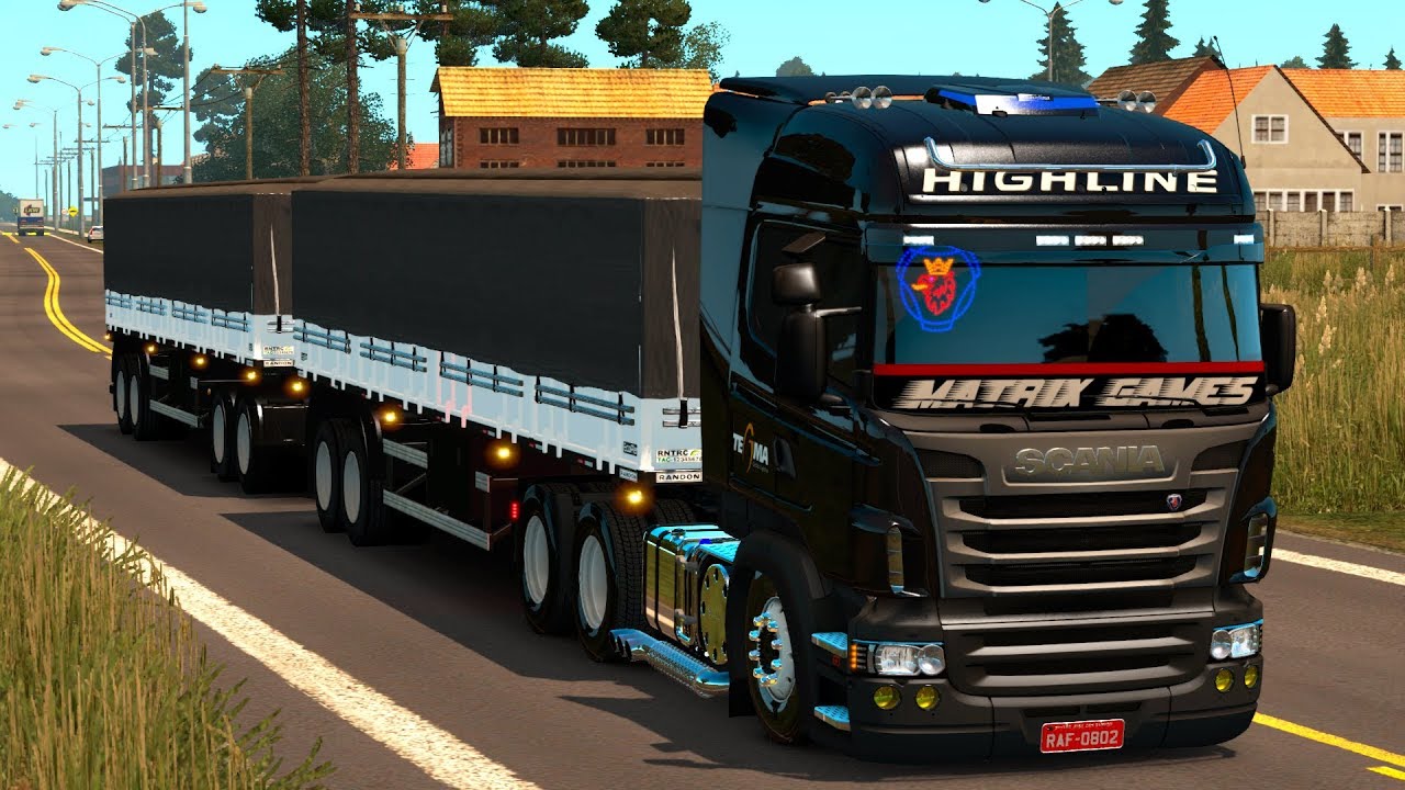 SAINDO de CUIABÁ para DOURADOS com RODO-TREM 45t l ETS2 MOD TRUCK l Euro Truck Simulator 2