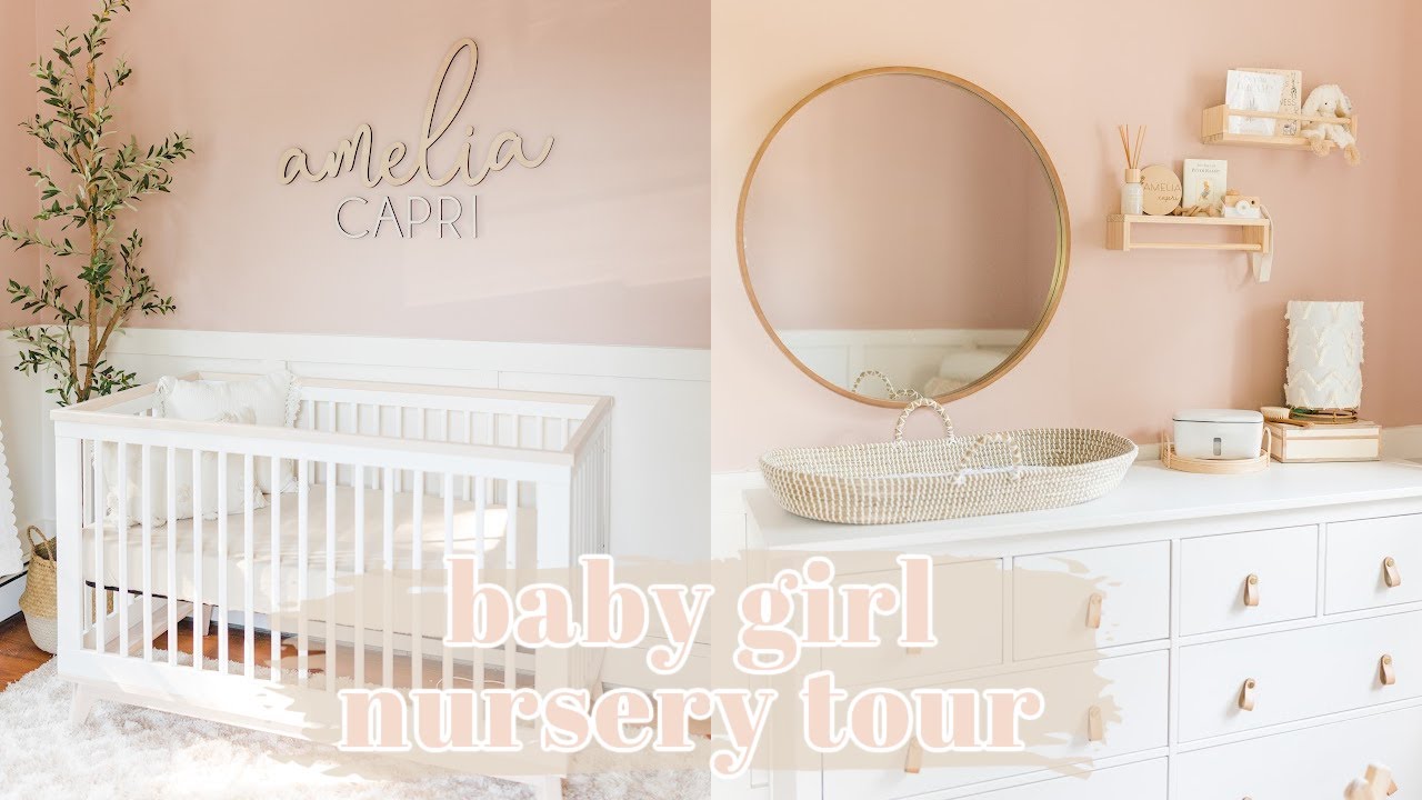 BABY GIRL NURSERY TOUR & ORGANIZATION