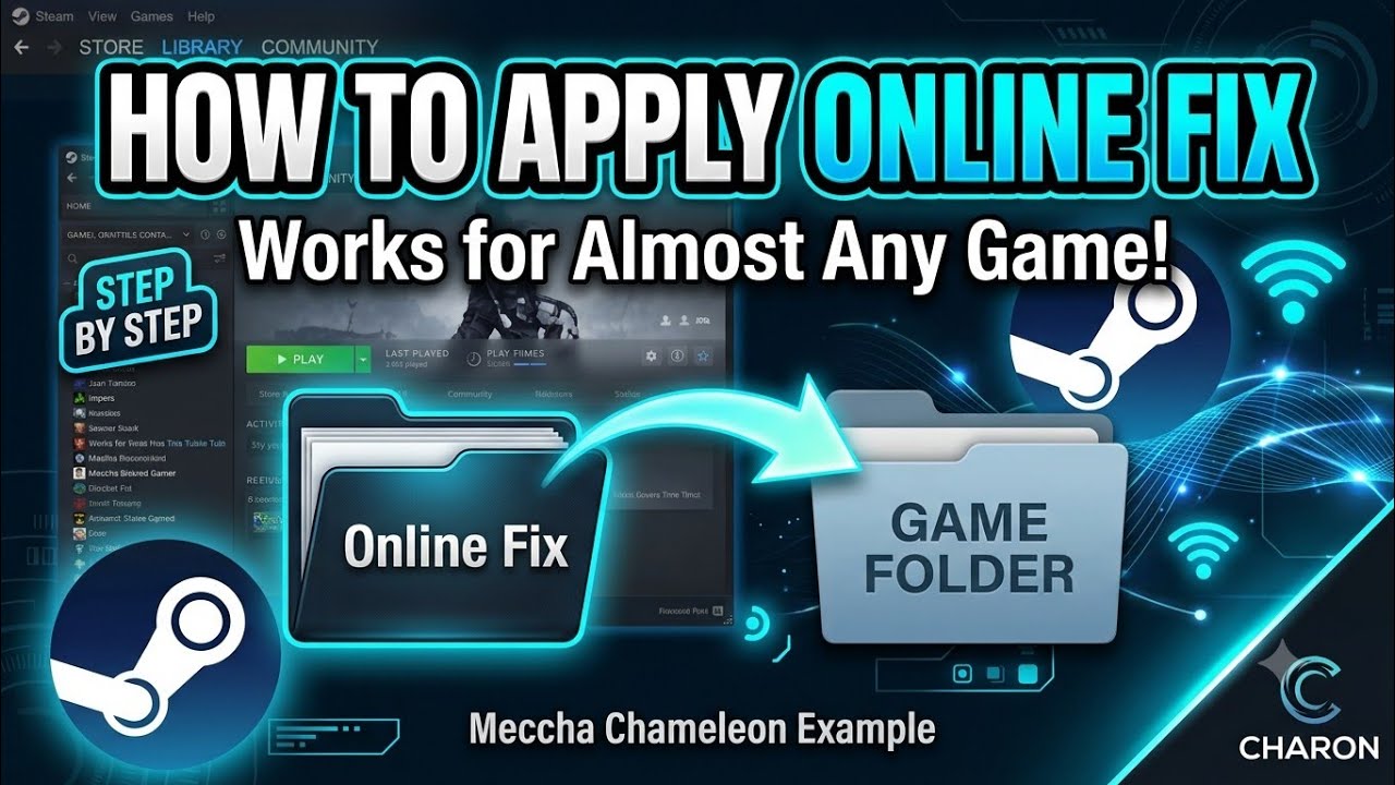 How To Apply Online Fix Tutorial || Meccha Chameleon Online fix || Charon