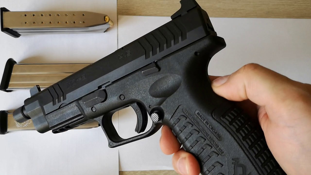 Пистолет - HS XDM 9mm 4.5 - ОБЗОР, СРАВНЕНИЕ с GLOCK 19x