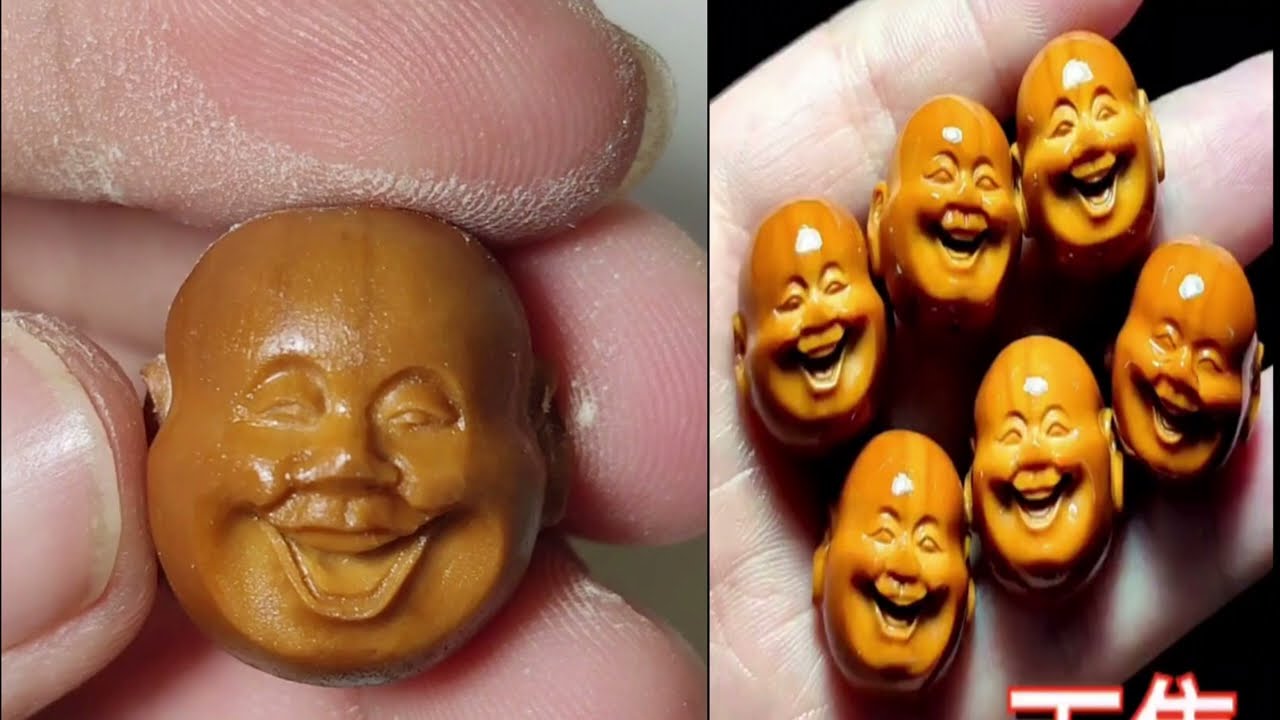 Making Human head from walnut, Eps 2 Membuat kepala manusia dari kenari