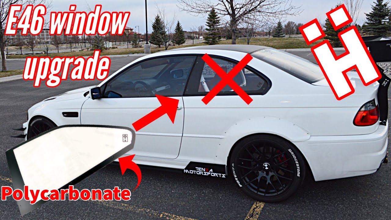 Why I got new rear windows on my E46 - HARD Motorsport polycarbonate race car rear window
