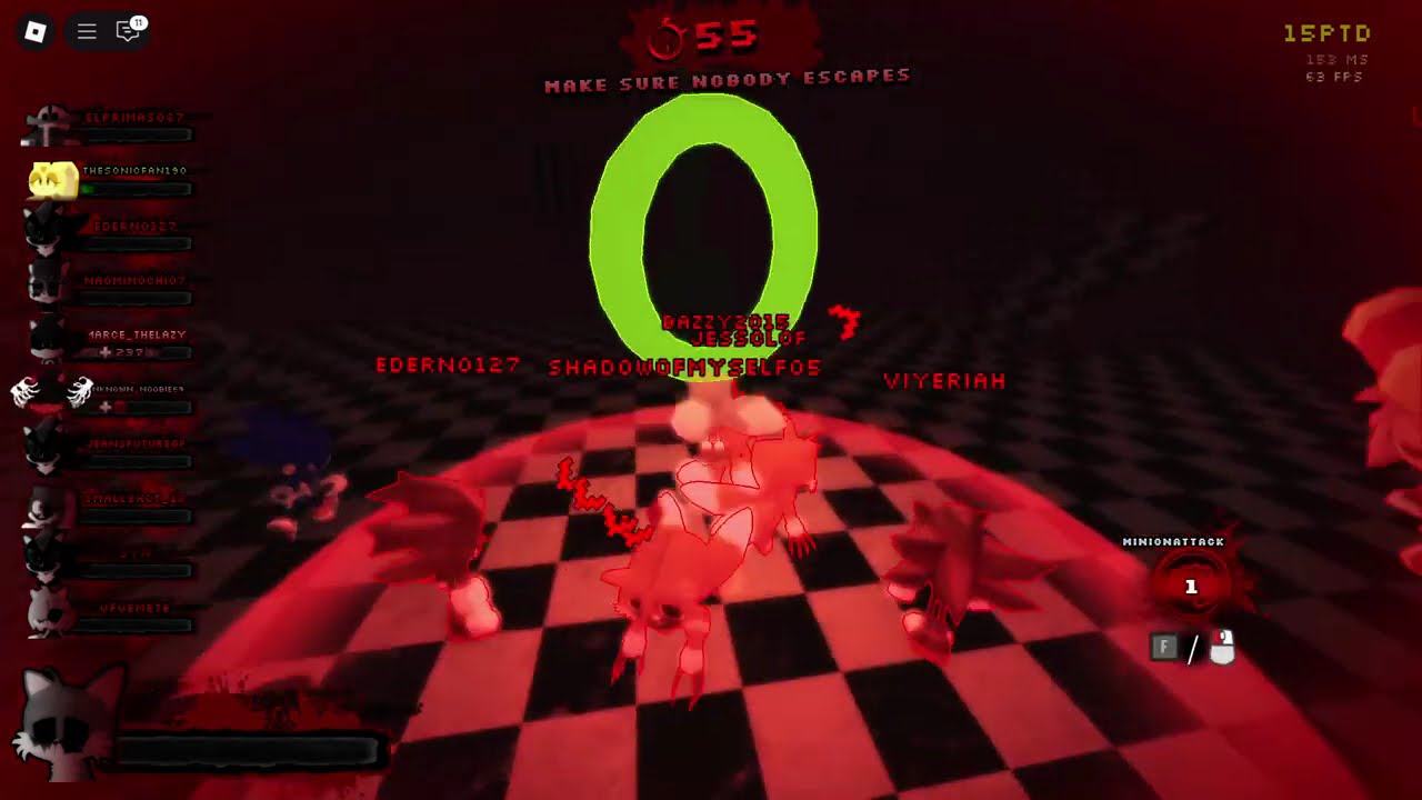 Sonic.exe The Disaster but there are 15 players now!!