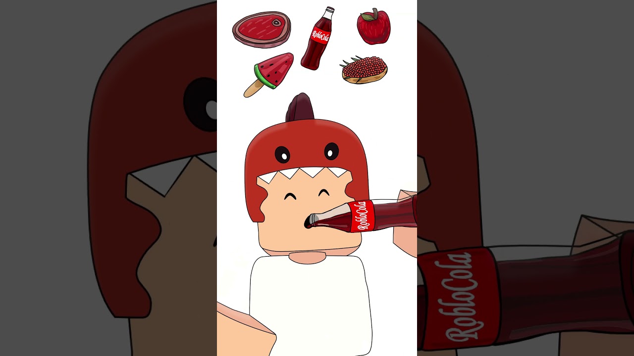 RED Food Dino MUKBANG (99 NIGHTS IN THE FOREST ROBLOX)