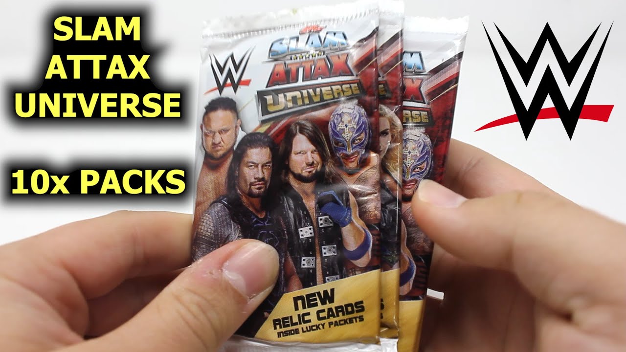 Hunting for *RELIC CARDS* inside packs of SLAM ATTAX UNIVERSE - Mikes Cards and Stickers # 179