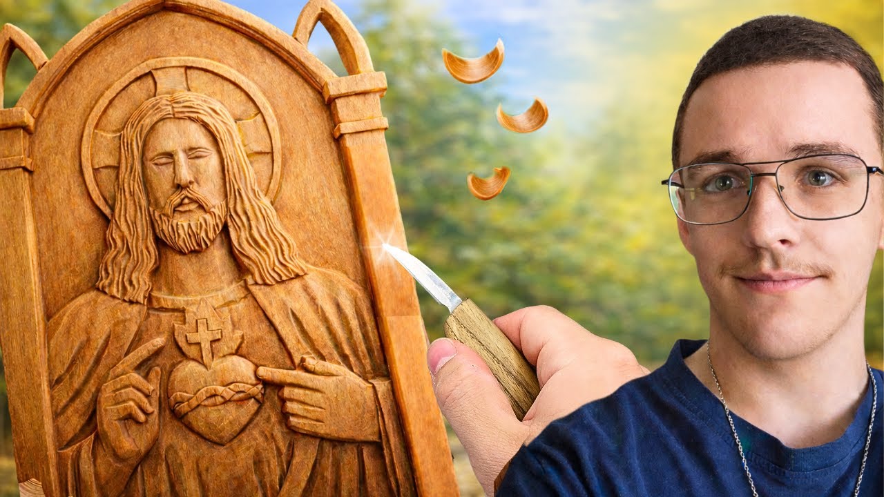 Cette sculpture du sacré cœur de Jesus est un VRAI DEFI !