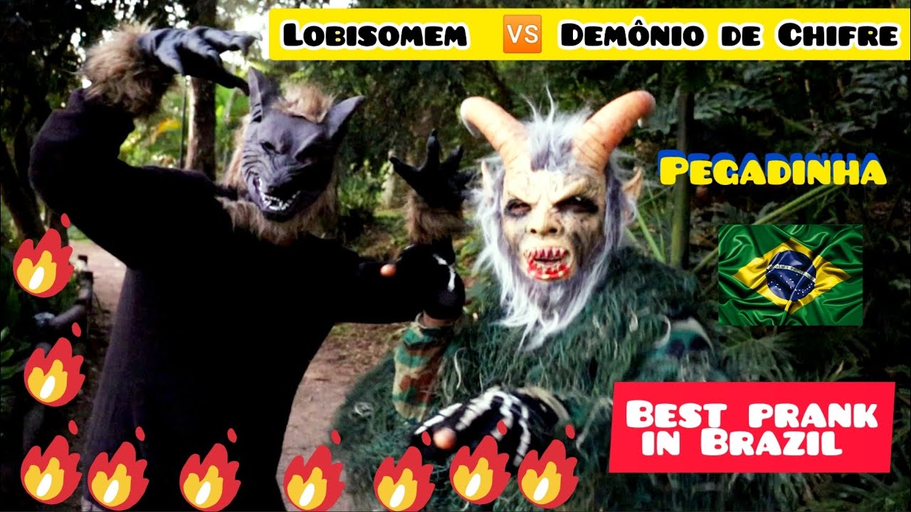 Demon Prank 🆚 Werewolf Prank | Scaring the Brazilians 🇧🇷🤣🤣🤣