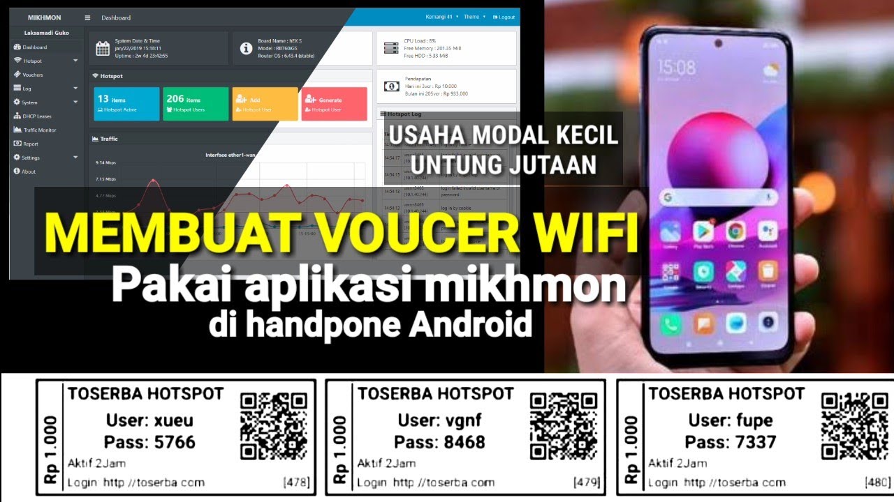 Cara membuat vocer wifi pakai hp