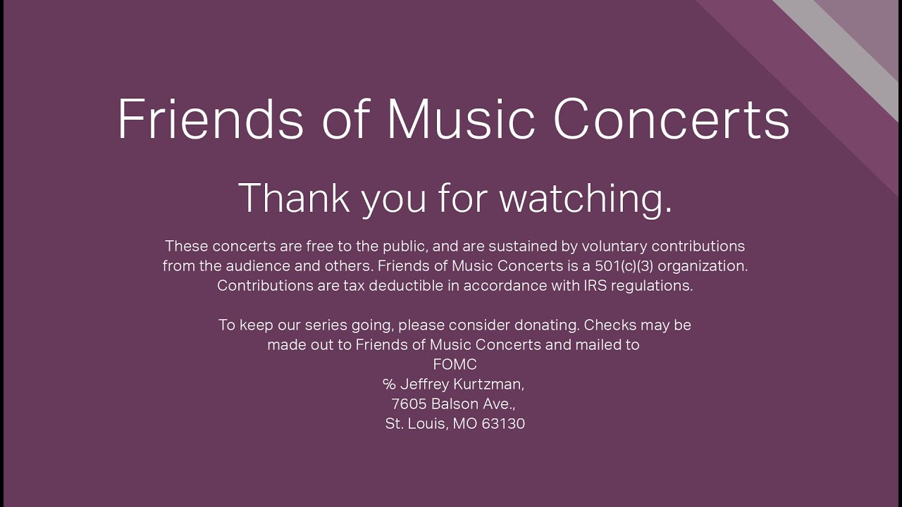 Friends of Music Concert - Sunday, Feb 22, 2026 at 3:00 pm at Eliot Unitarian Universalist Chapel