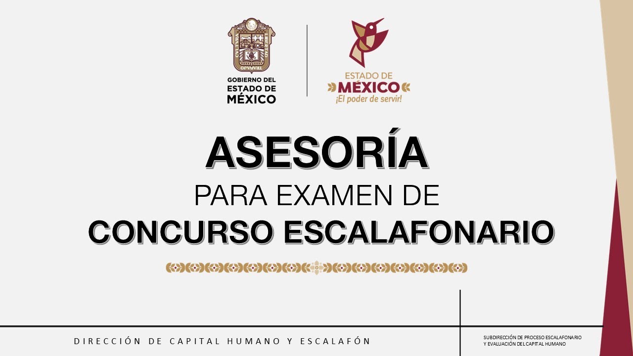 ASESORÍA PARA EXAMEN DE CONCURSO ESCALAFONARIO