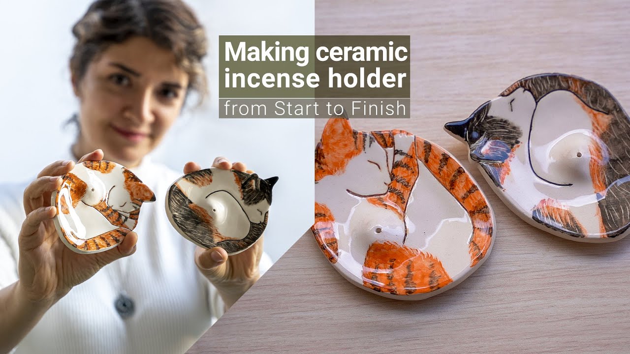 Making ceramic incense holder