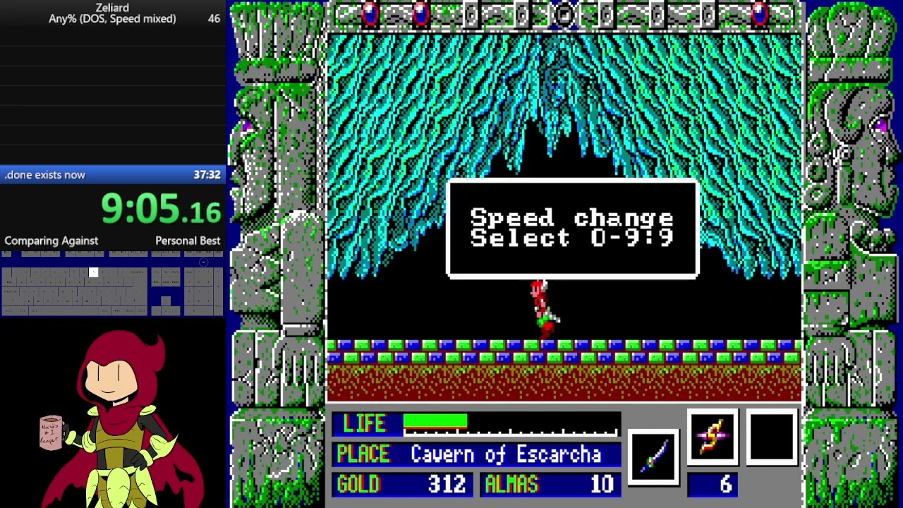 Zeliard, Any% (DOS, Speed Mixed) in 35:39 by davidtki