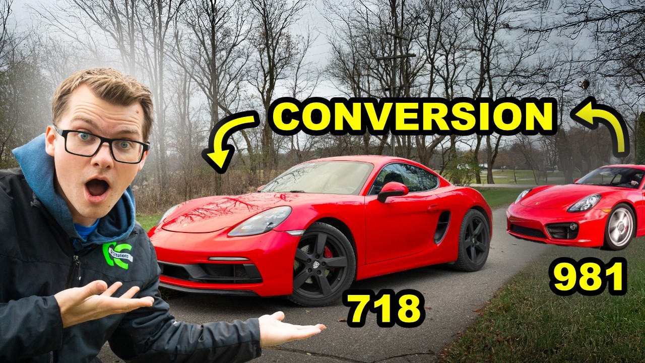 I CONVERTED A 981 PORSCHE CAYMAN INTO A 718 GTS!