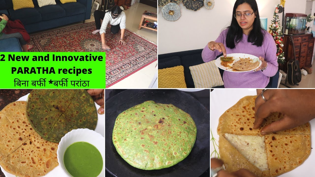 2 New and Innovative PARATHA recipes | बिना बर्फी *बर्फी परांठा | unique Breakfast Recipe | Vlog |