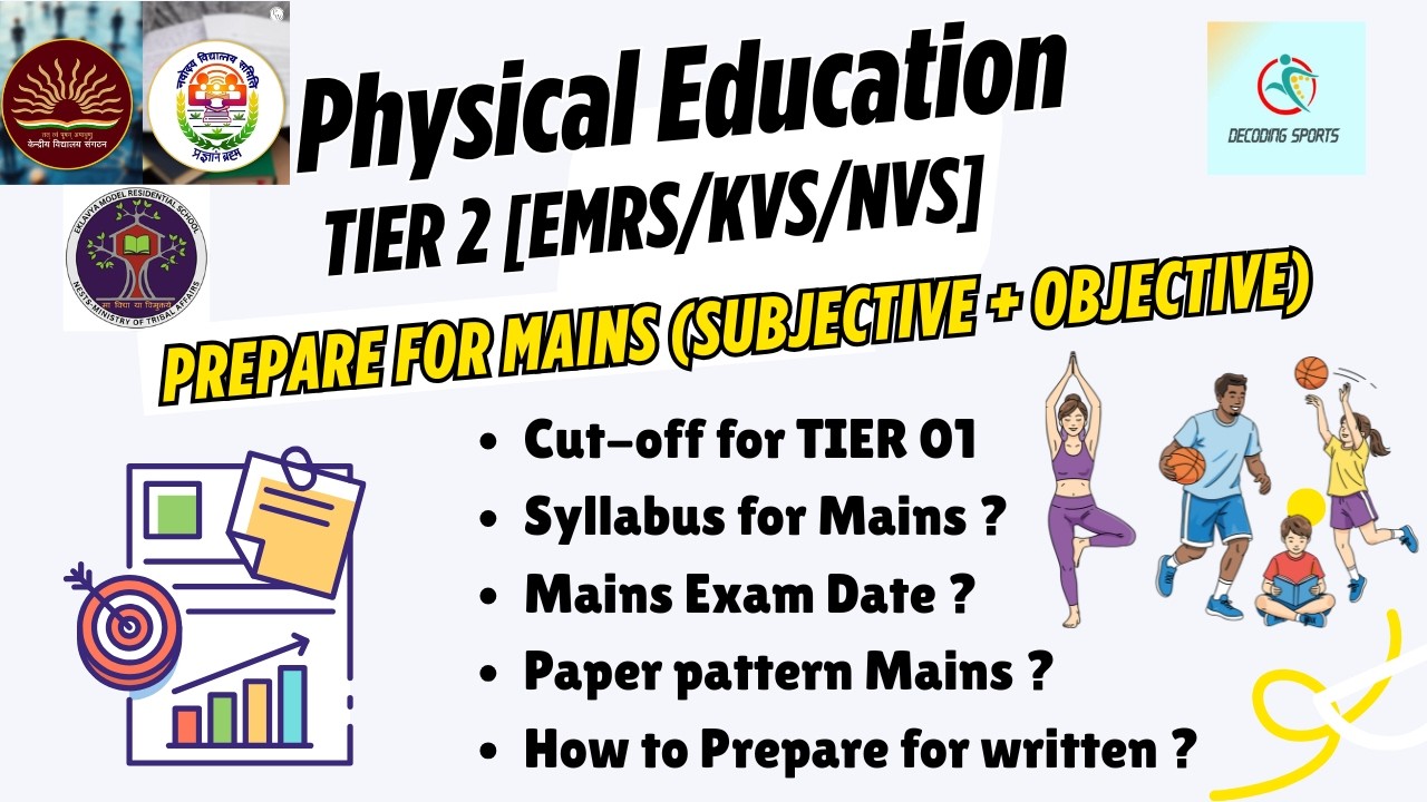 KVS NVS EMRS TIER 2 Physical Education Strategy / Cut-offs // Exam Date? Complete Strategy for Mains