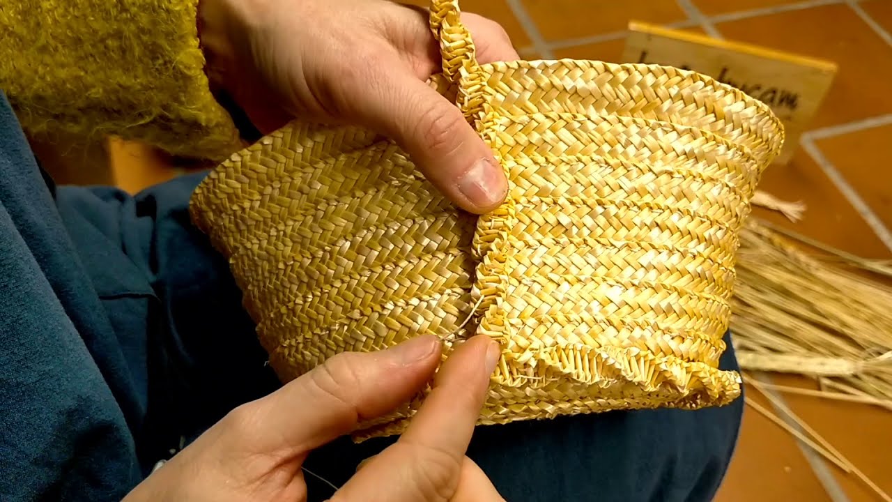 Cestería y paja – Curso Online: parte 8 – Coser cordoncillos.