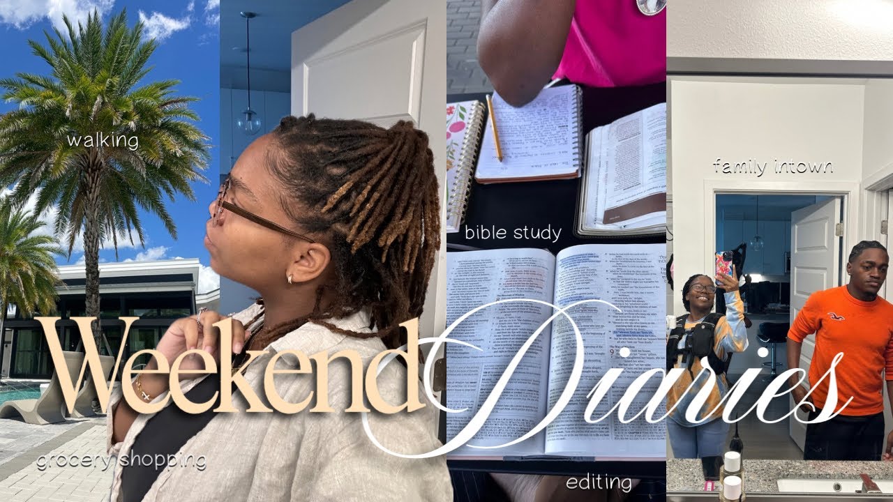 Weekend in my life | family visited, editing, grocery shopping and home cooked meal...