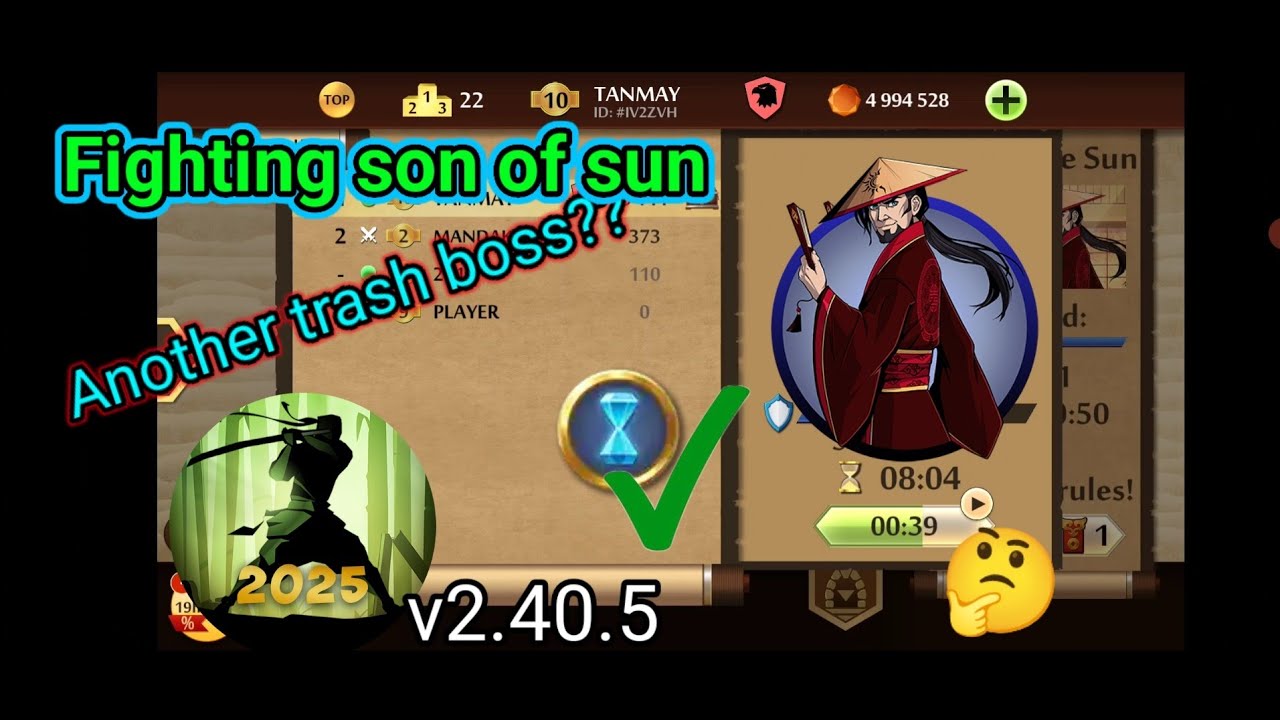 Shadow Fight 2 || Son of Sun v2.40.5 || First Impressions