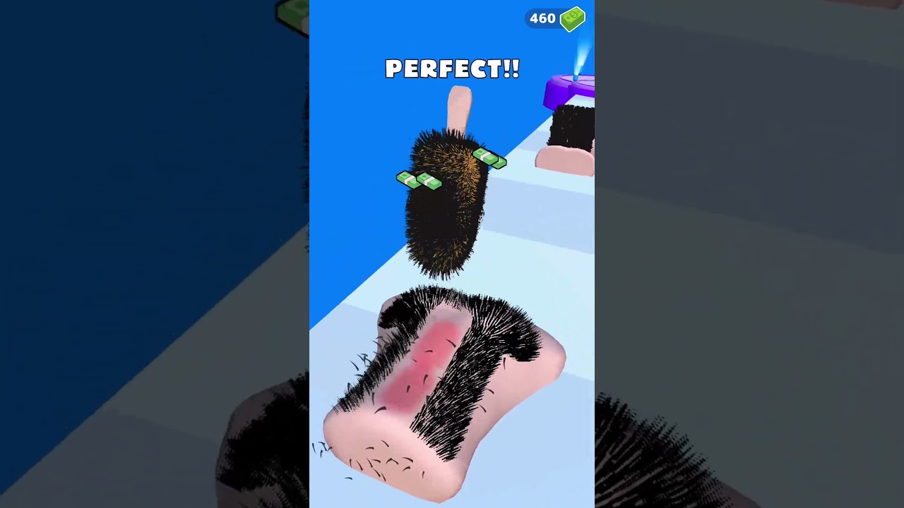 Hair Waxing Run Level 60 #shorts #games #casualgame